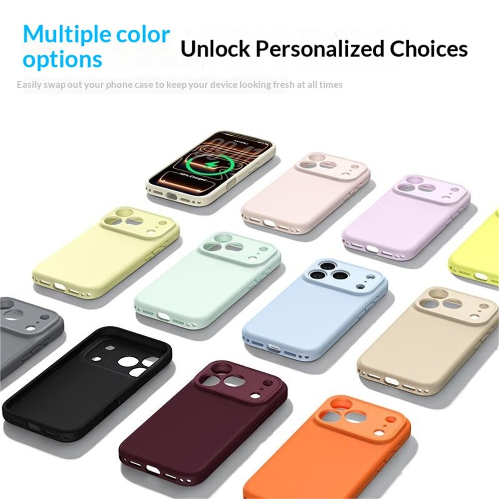 For iPhone 18 Pro Max / 17 Pro Max Case Compatible with MagSafe Precise Cutouts PC + Liquid Silicone Phone Cover