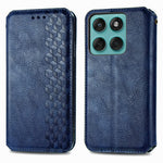 Phone Case For Motorola Moto G17 4G / G17 Power 4G / G15 4G / G15 Power 4G, Rhombus Imprint PU Leather Wallet Cover
