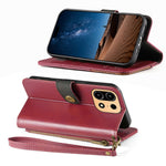 For OnePlus Turbo 6X Pro 5G Case Color Splicing PU Leather Flip Shockproof Phone Cover with Wrist Strap