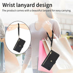 For OnePlus Turbo 6X Pro 5G Case RFID Blocking Zipper Pocket Leather Wallet Phone Cover with Strap