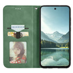 For OnePlus Turbo 6X Pro 5G Leather Case with Card Holder Magnetic Absorption Phone Cover