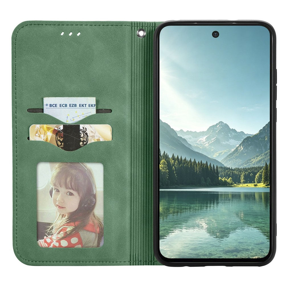 For OnePlus Turbo 6X Pro 5G Leather Case with Card Holder Magnetic Absorption Phone Cover