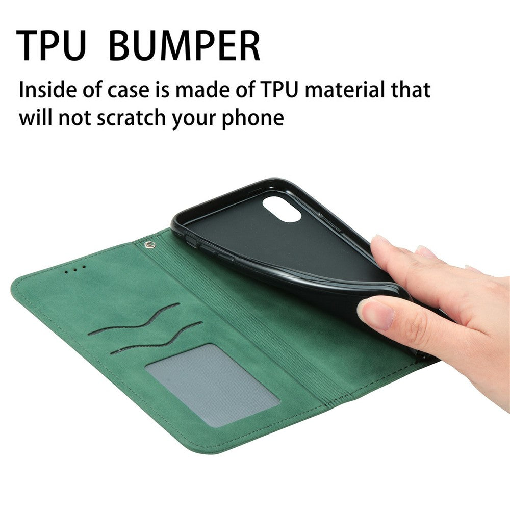 For OnePlus Turbo 6X Pro 5G Leather Case with Card Holder Magnetic Absorption Phone Cover