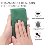 For OnePlus Turbo 6X Pro 5G Leather Case with Card Holder Magnetic Absorption Phone Cover
