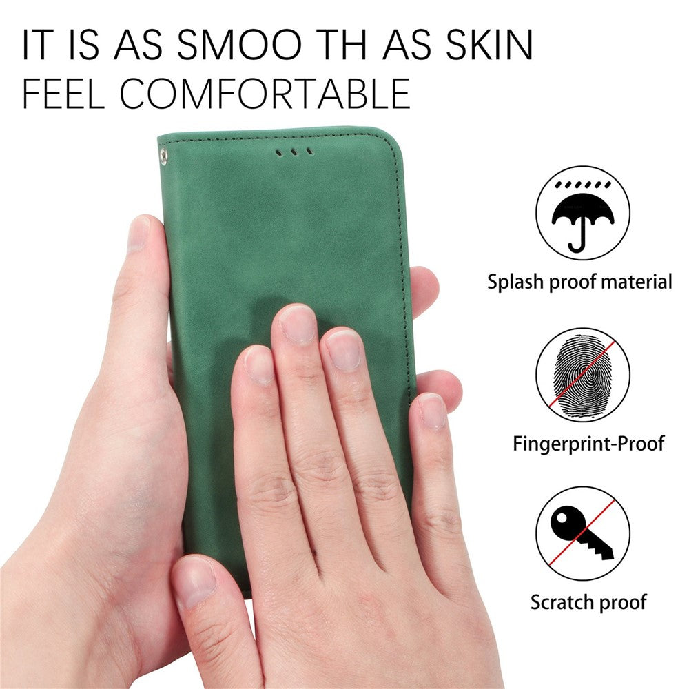 For OnePlus Turbo 6X Pro 5G Leather Case with Card Holder Magnetic Absorption Phone Cover