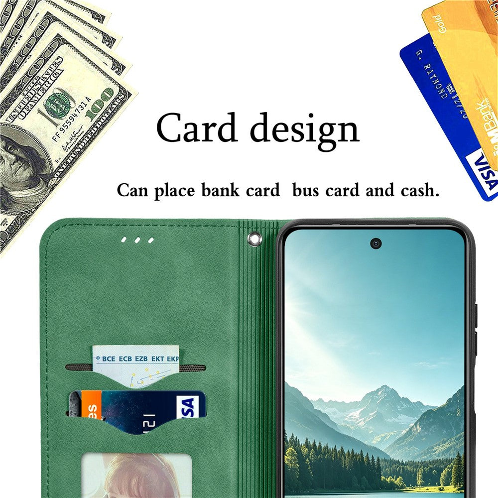 For OnePlus Turbo 6X Pro 5G Leather Case with Card Holder Magnetic Absorption Phone Cover