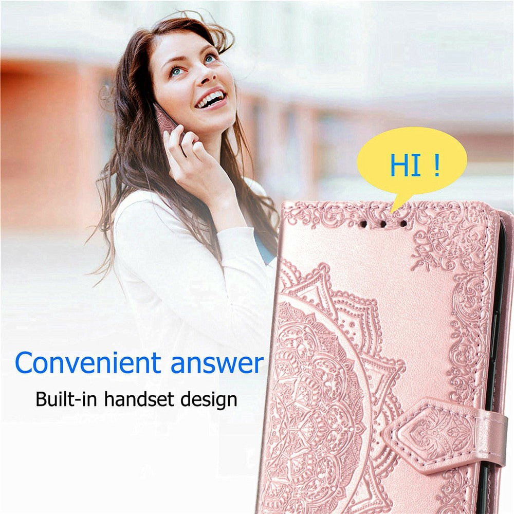 For OnePlus Turbo 6X Pro 5G Wallet Case Mandala Flower Leather Phone Cover Stand