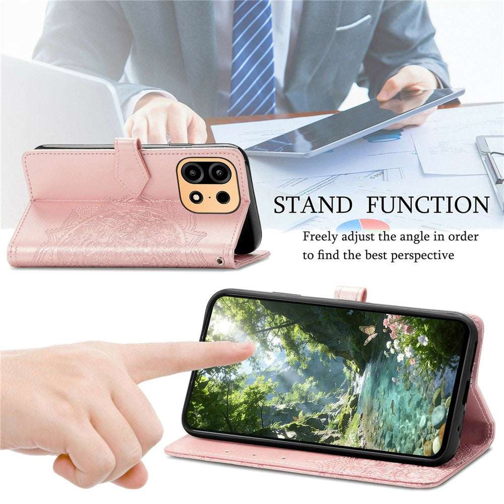 For OnePlus Turbo 6X Pro 5G Wallet Case Mandala Flower Leather Phone Cover Stand