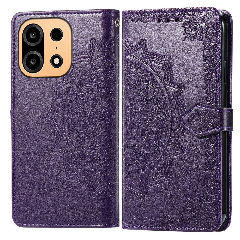 For OnePlus Turbo 6X Pro 5G Wallet Case Mandala Flower Leather Phone Cover Stand