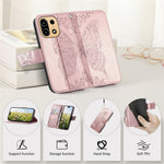 For OnePlus Turbo 6X Pro 5G Case with Strap Butterfly Pattern PU Leather Wallet Phone Cover