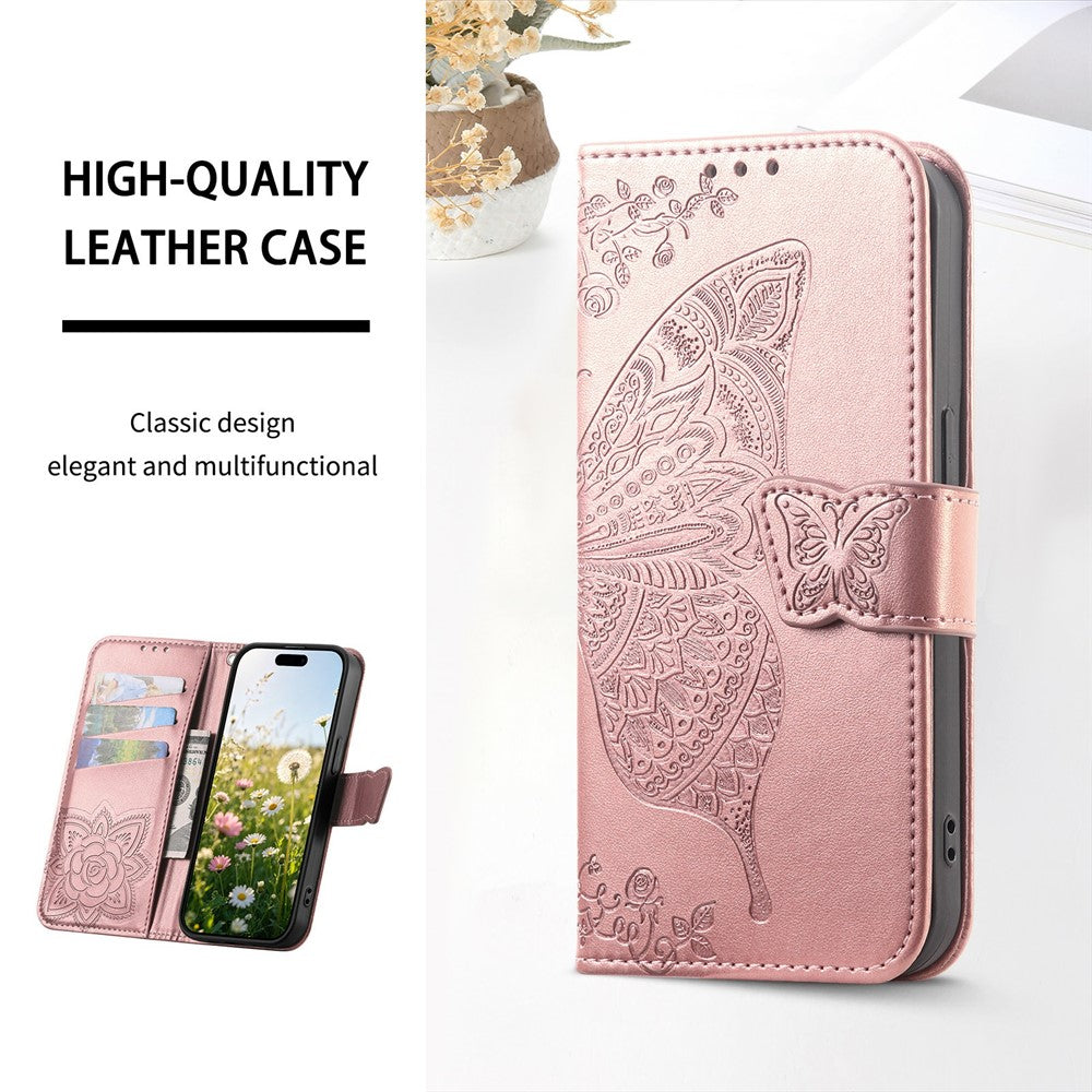 For OnePlus Turbo 6X Pro 5G Case with Strap Butterfly Pattern PU Leather Wallet Phone Cover
