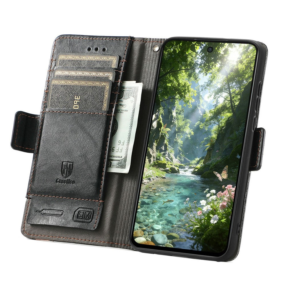 CASENEO For OnePlus Turbo 6X Pro 5G Case PU Leather Stand Wallet Phone Cover with RFID Blocking