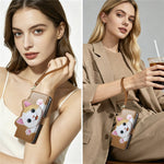For OnePlus Turbo 6X Pro 5G Leather Case Cartoon Cat Pattern Wallet Stand Phone Cover with Wrist Strap