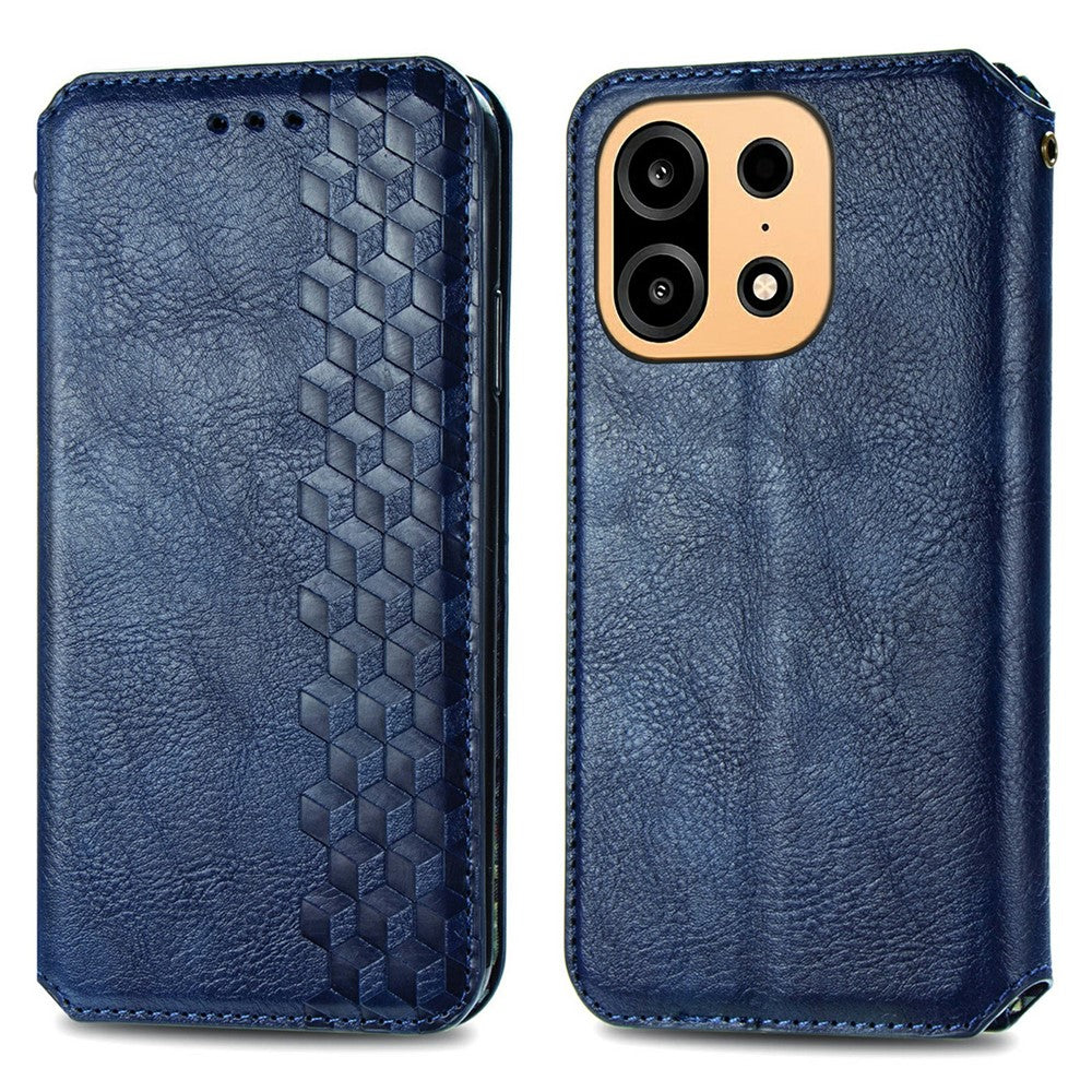 Til OnePlus Turbo 6X Pro 5G Etui Rhombus Præg PU Læder Pung Telefoncover