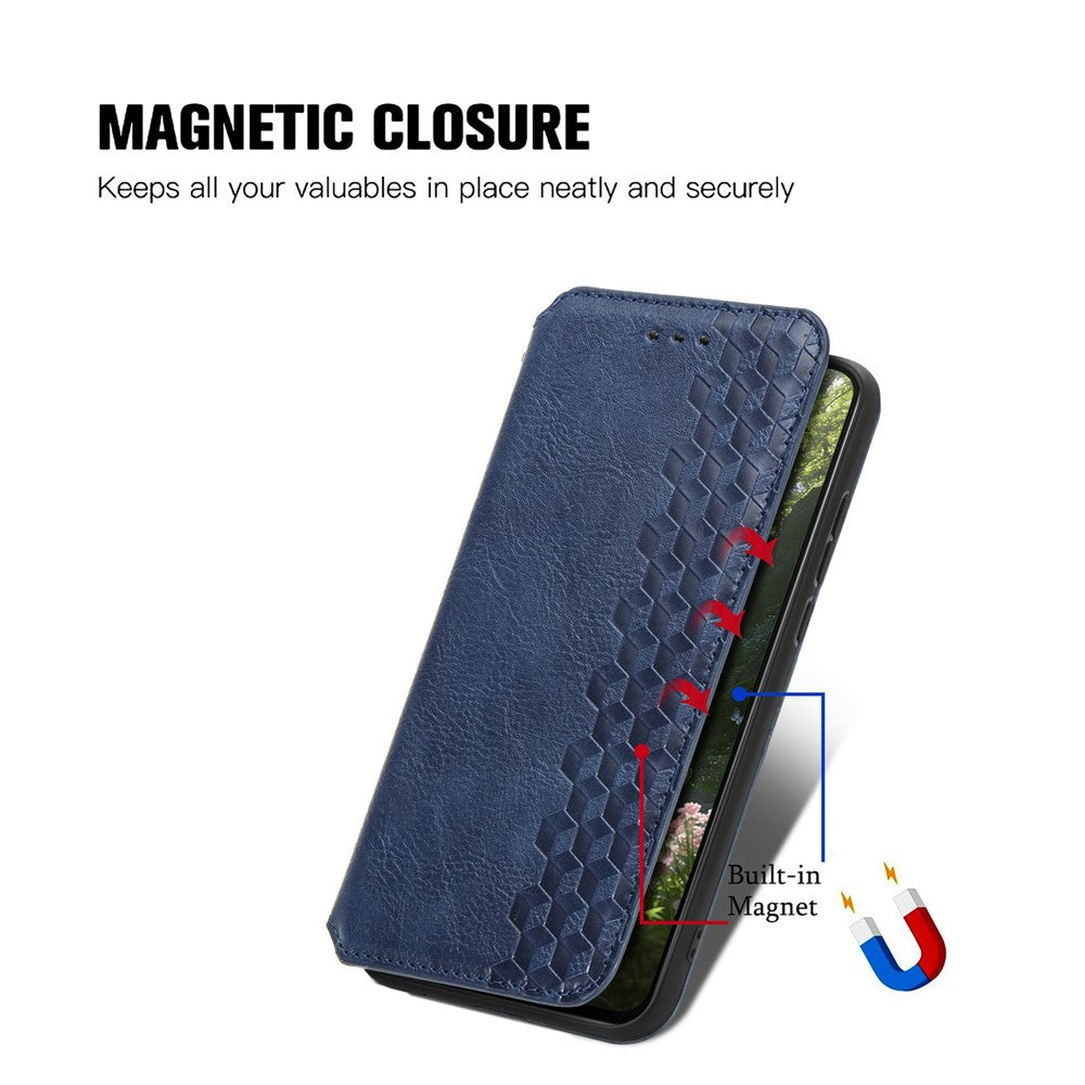 Til OnePlus Turbo 6X Pro 5G Etui Rhombus Præg PU Læder Pung Telefoncover