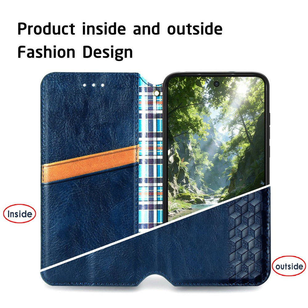 Til OnePlus Turbo 6X Pro 5G Etui Rhombus Præg PU Læder Pung Telefoncover