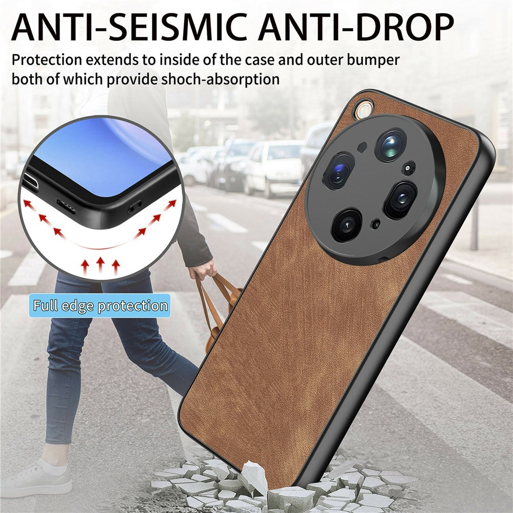 For Oppo Find X9 Ultra 5G Case Shockproof Slim Retro Leather Phone Back Cover