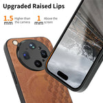 For Oppo Find X9 Ultra 5G Magnetic Phone Case with Grid Pattern Protective PU Leather + PC Cover