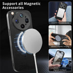Til Oppo Find X9 Ultra 5G magnetisk cover med stoftekstur PC + TPU + PU-læder anti-ridse telefoncover