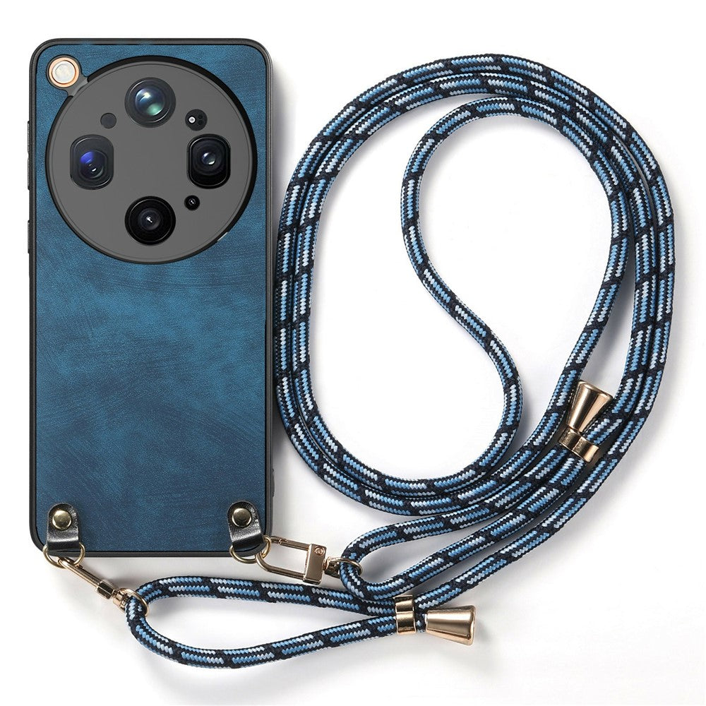 For Oppo Find X9 Ultra 5G Case Retro Leather Phone Back Cover with Adjustable Strap