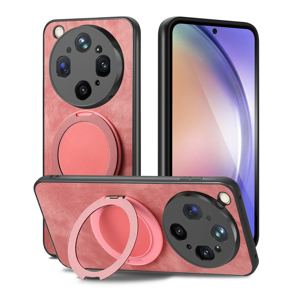 For Oppo Find X9 Ultra 5G Stress Relief Retro Leather Back Cover Phone Case with Rotating Kickstand