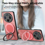 For Oppo Find X9 Ultra 5G Stress Relief Retro Leather Back Cover Phone Case with Rotating Kickstand