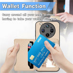 For Oppo Find X9 Ultra 5G Case RFID Blocking Carbon Fiber Leather Phone Back Cover with Card Holder