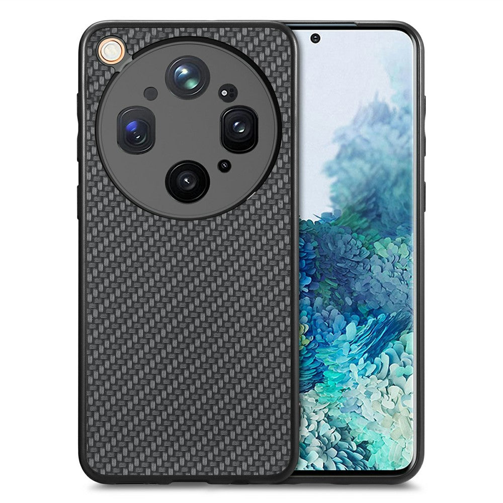 For Oppo Find X9 Ultra 5G Case Carbon Fiber Texture PU Leather + PC + TPU Phone Cover