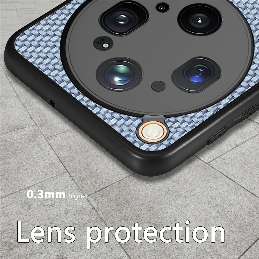 For Oppo Find X9 Ultra 5G Case Carbon Fiber Texture PU Leather + PC + TPU Phone Cover