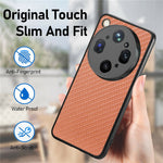 For Oppo Find X9 Ultra 5G Case Carbon Fiber Texture PU Leather + PC + TPU Phone Cover