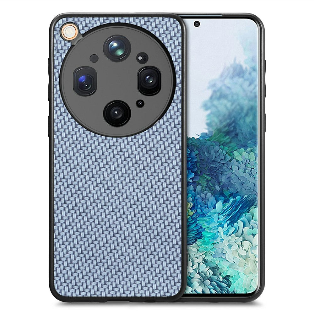 For Oppo Find X9 Ultra 5G Case Carbon Fiber Texture PU Leather + PC + TPU Phone Cover