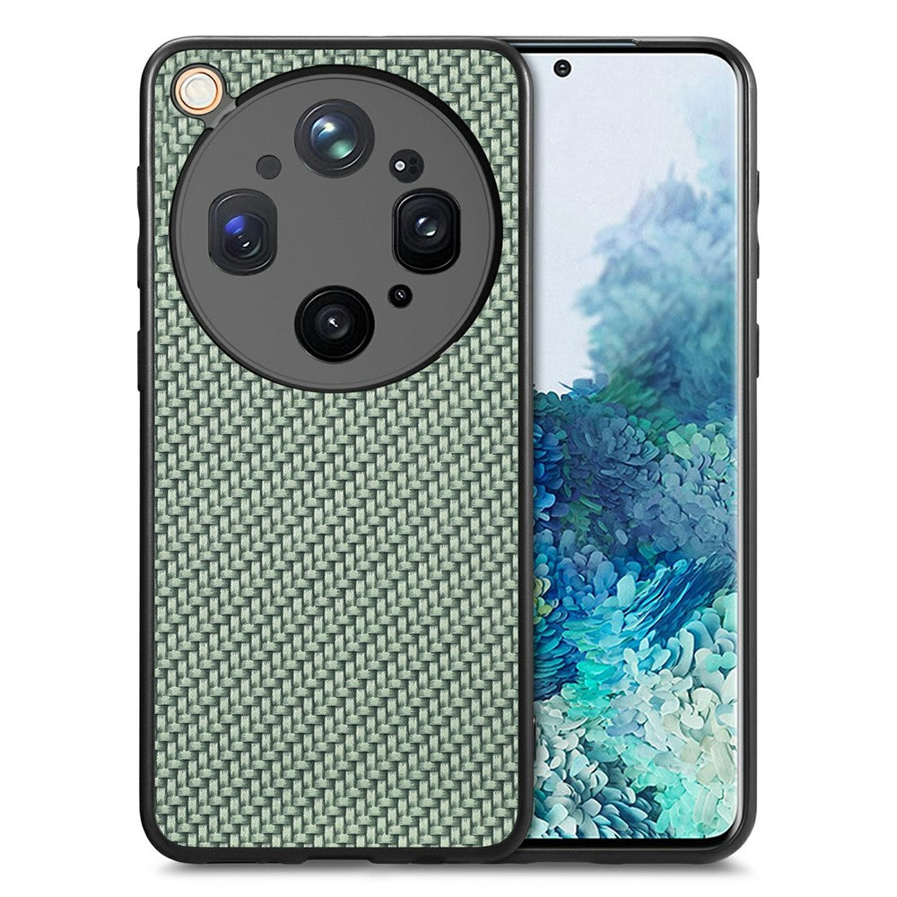 For Oppo Find X9 Ultra 5G Case Carbon Fiber Texture PU Leather + PC + TPU Phone Cover