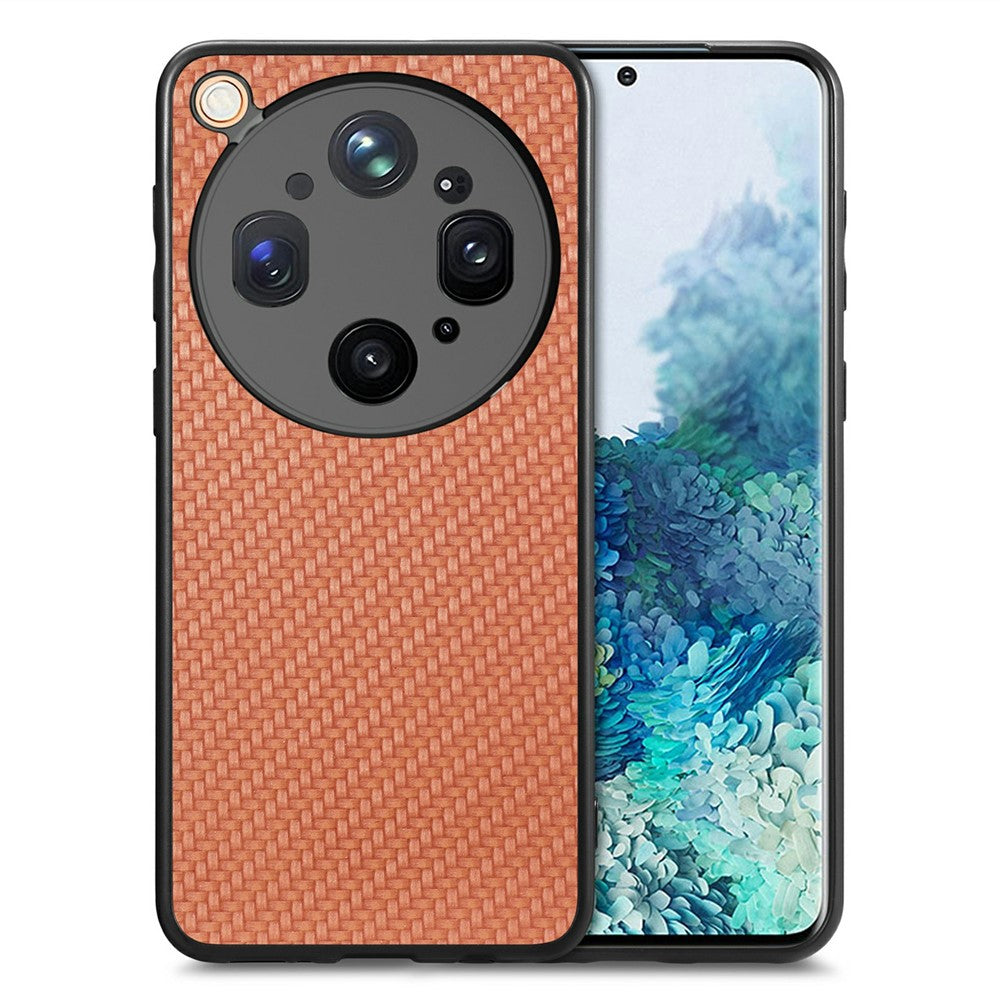 For Oppo Find X9 Ultra 5G Case Carbon Fiber Texture PU Leather + PC + TPU Phone Cover