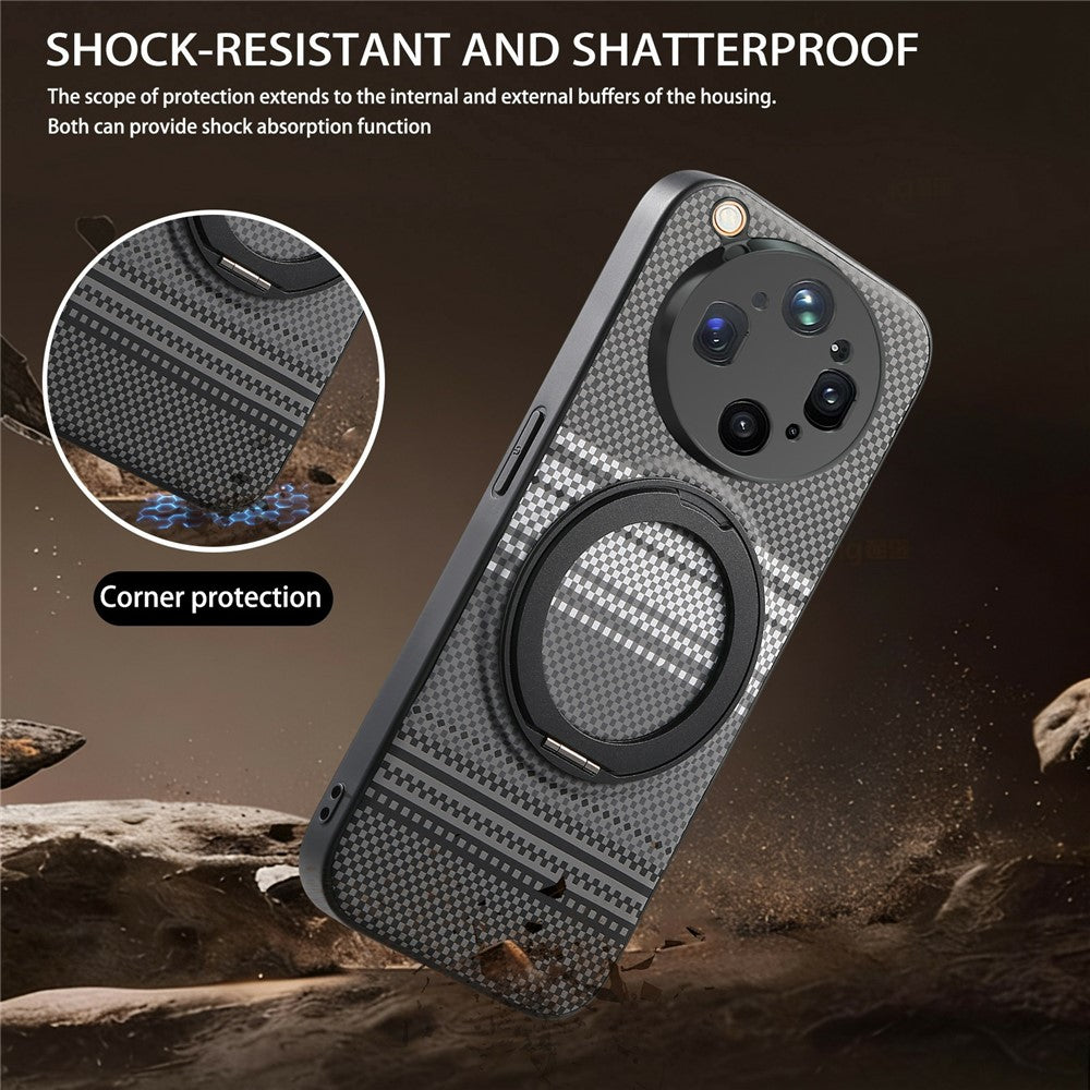 For Oppo Find X9 Ultra 5G Magnetic Case Rotation Kickstand PU Leather + TPU Phone Cover