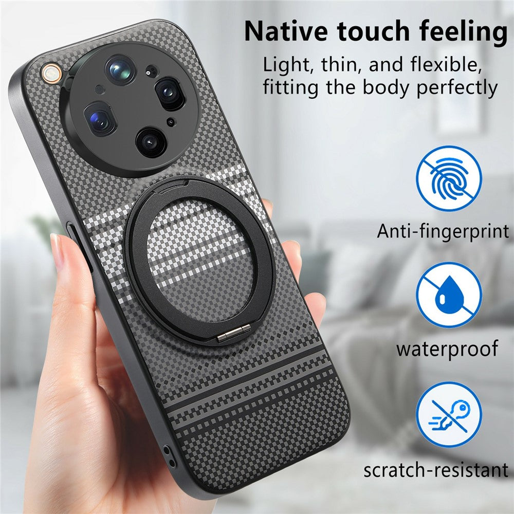 For Oppo Find X9 Ultra 5G Magnetic Case Rotation Kickstand PU Leather + TPU Phone Cover