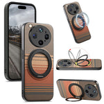 For Oppo Find X9 Ultra 5G Magnetic Case Rotation Kickstand PU Leather + TPU Phone Cover