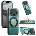 For Oppo Find X9 Ultra 5G Magnetic Case Rotation Kickstand PU Leather + TPU Phone Cover
