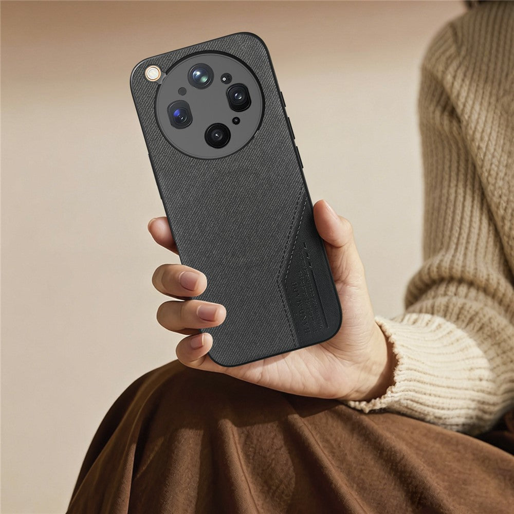 For Oppo Find X9 Ultra 5G Magnetic Case Cloth Texture PU Leather + PC + TPU Phone Cover
