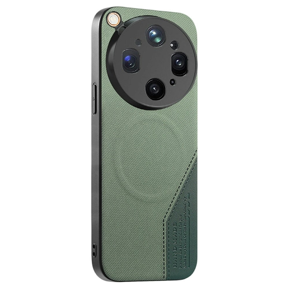 For Oppo Find X9 Ultra 5G Magnetic Case Cloth Texture PU Leather + PC + TPU Phone Cover