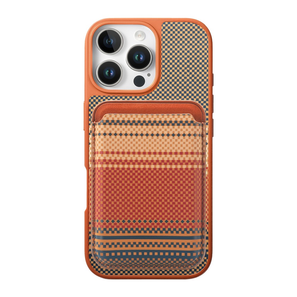 For iPhone 16 Pro Magnetic Case Detachable Card Holder PU Leather + PC + TPU Shockproof Cover