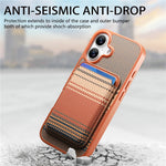 For iPhone 16 Magnetic Case Detachable Card Holder PU Leather + PC + TPU Shockproof Cover