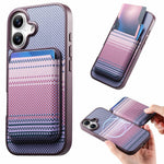 For iPhone 16 Magnetic Case Detachable Card Holder PU Leather + PC + TPU Shockproof Cover