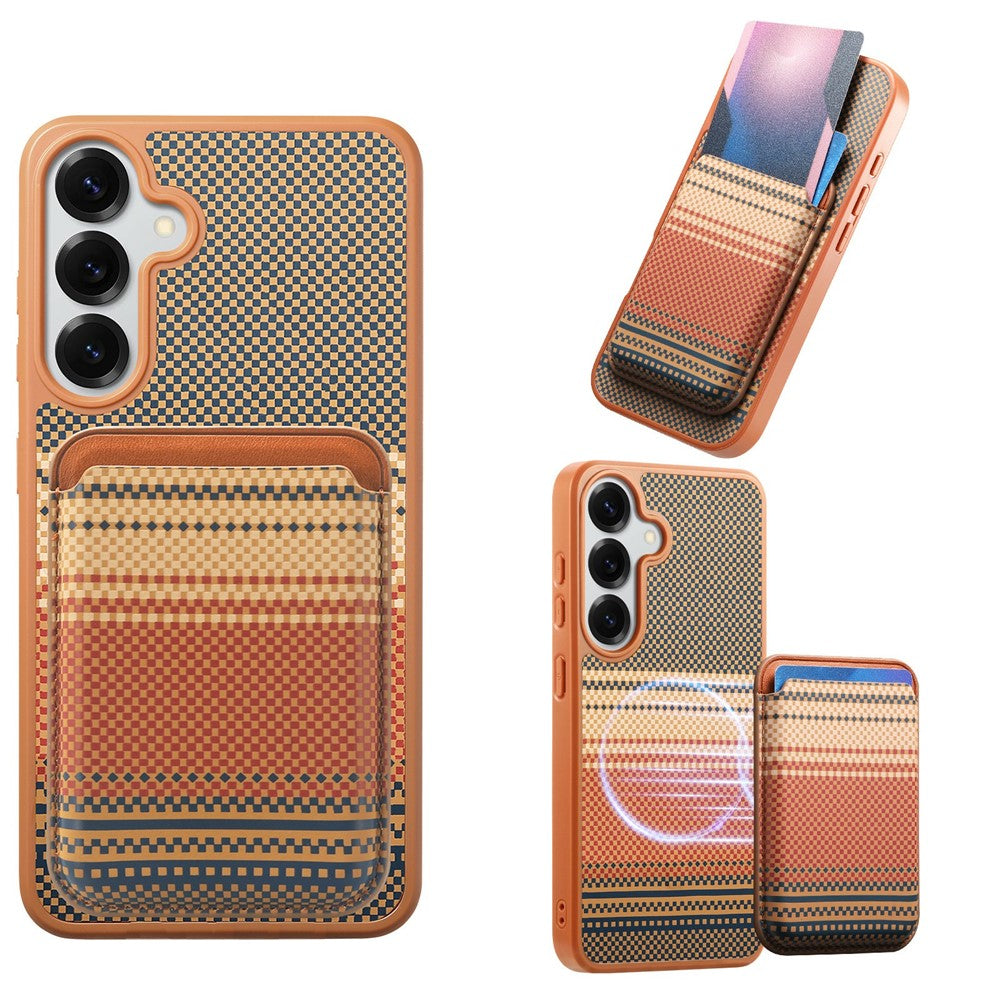 For Samsung Galaxy S26+ Magnetic Case Detachable Card Holder PU Leather + PC + TPU Shockproof Cover