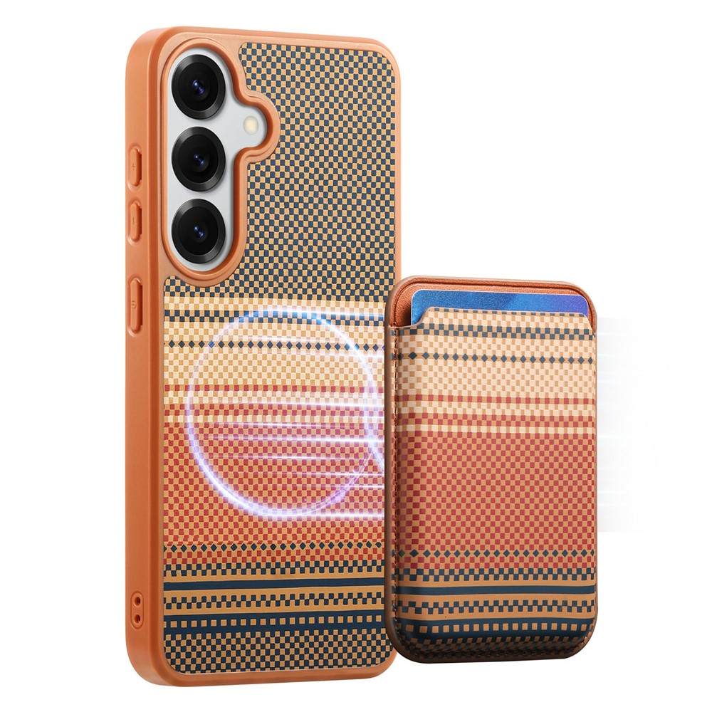 For Samsung Galaxy S26+ Magnetic Case Detachable Card Holder PU Leather + PC + TPU Shockproof Cover