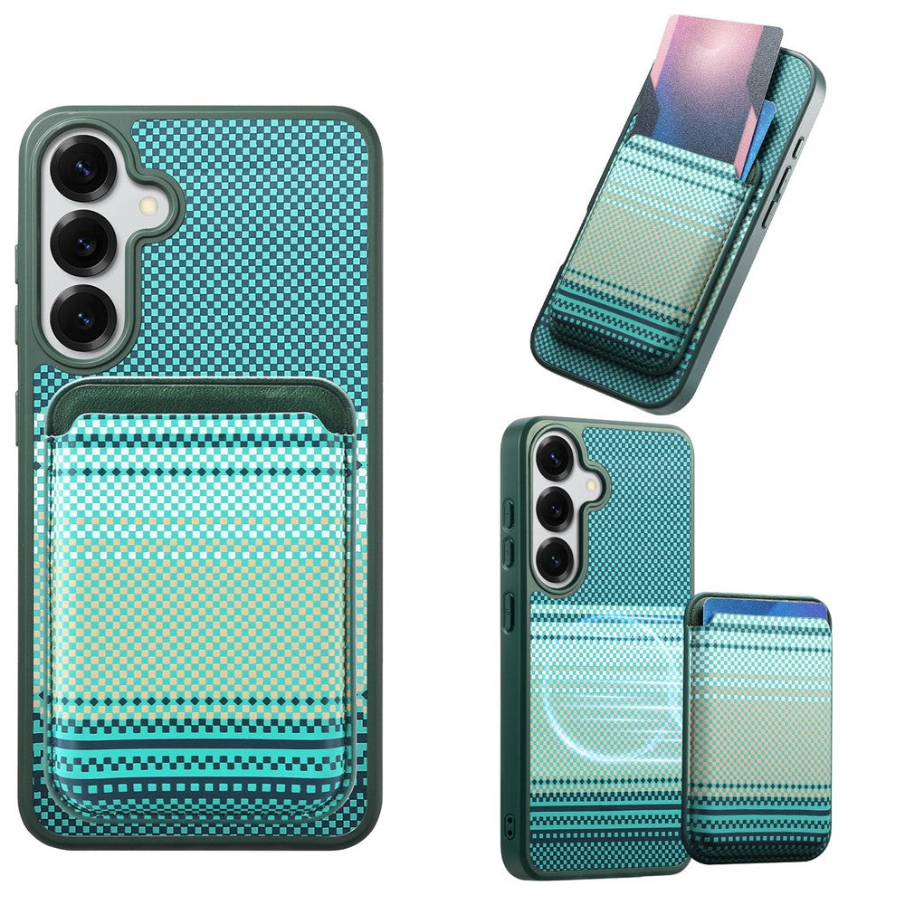 For Samsung Galaxy S26+ Magnetic Case Detachable Card Holder PU Leather + PC + TPU Shockproof Cover