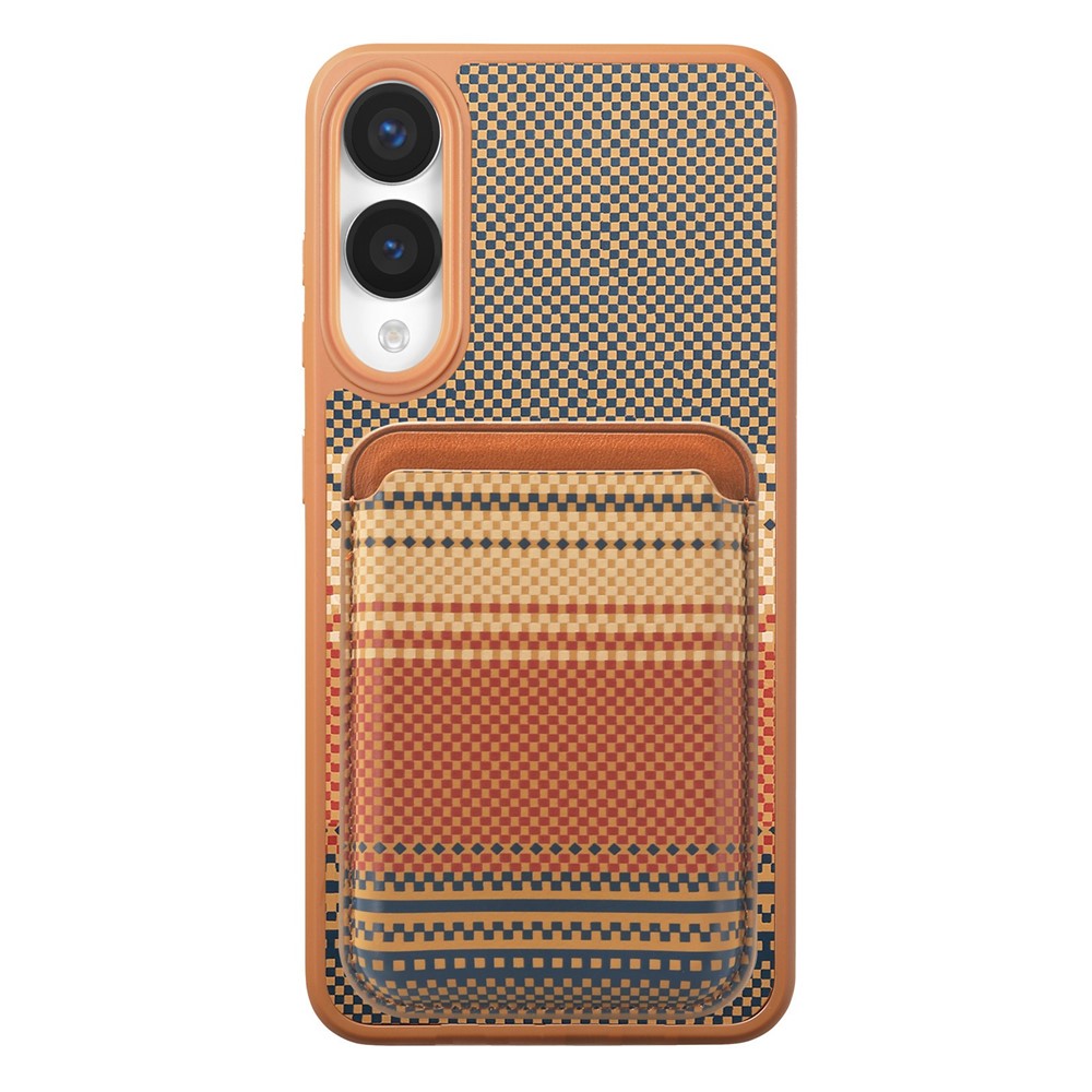 For Samsung Galaxy S25 Edge Magnetic Case Detachable Card Holder PU Leather + PC + TPU Shockproof Cover