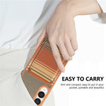 For Samsung Galaxy S25 Edge Magnetic Case Detachable Card Holder PU Leather + PC + TPU Shockproof Cover