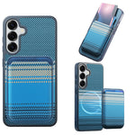 For Samsung Galaxy S25+ / S24+ Magnetic Case Detachable Card Holder PU Leather + PC + TPU Shockproof Cover