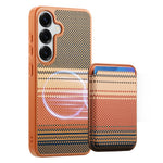 Til Samsung Galaxy S25 / S24 Magnetisk Cover Aftagelig Kortholder PU Læder + PC + TPU Stødsikkert Cover