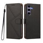 For Samsung Galaxy S24 / Galaxy S25 Case Diamond Stitch PU Leather Wallet Flip Phone Cover with Wrist Strap